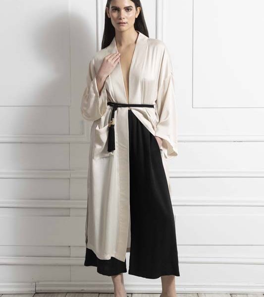 Κιμονό Εκρού silk touch