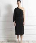 Γυναικεία μπλούζα One shoulder black