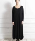 Γυναικείο φόρεμα Black viscose dress